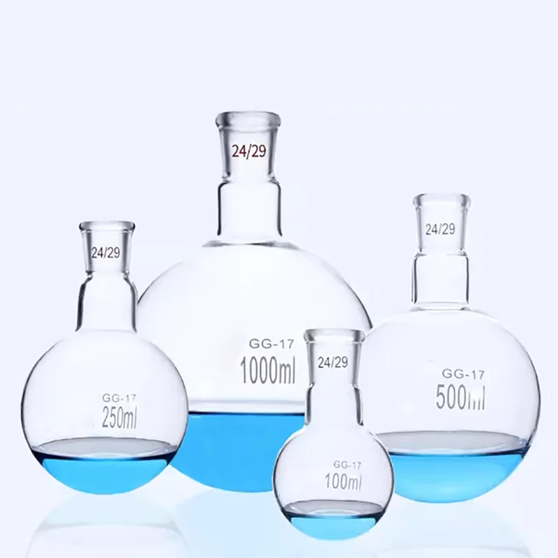 

50/100/250/500/1000/2000ml 24/29 single neck round-bottom flask,Boiling Flask round bottom,short neck standard ground mouth