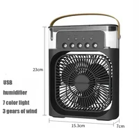 3‑in‑1 Portable Air Cooler Fan LED Night Light Humidifier Desktop Mini Air Conditioner for Home Office Indoor Cooling Use 6