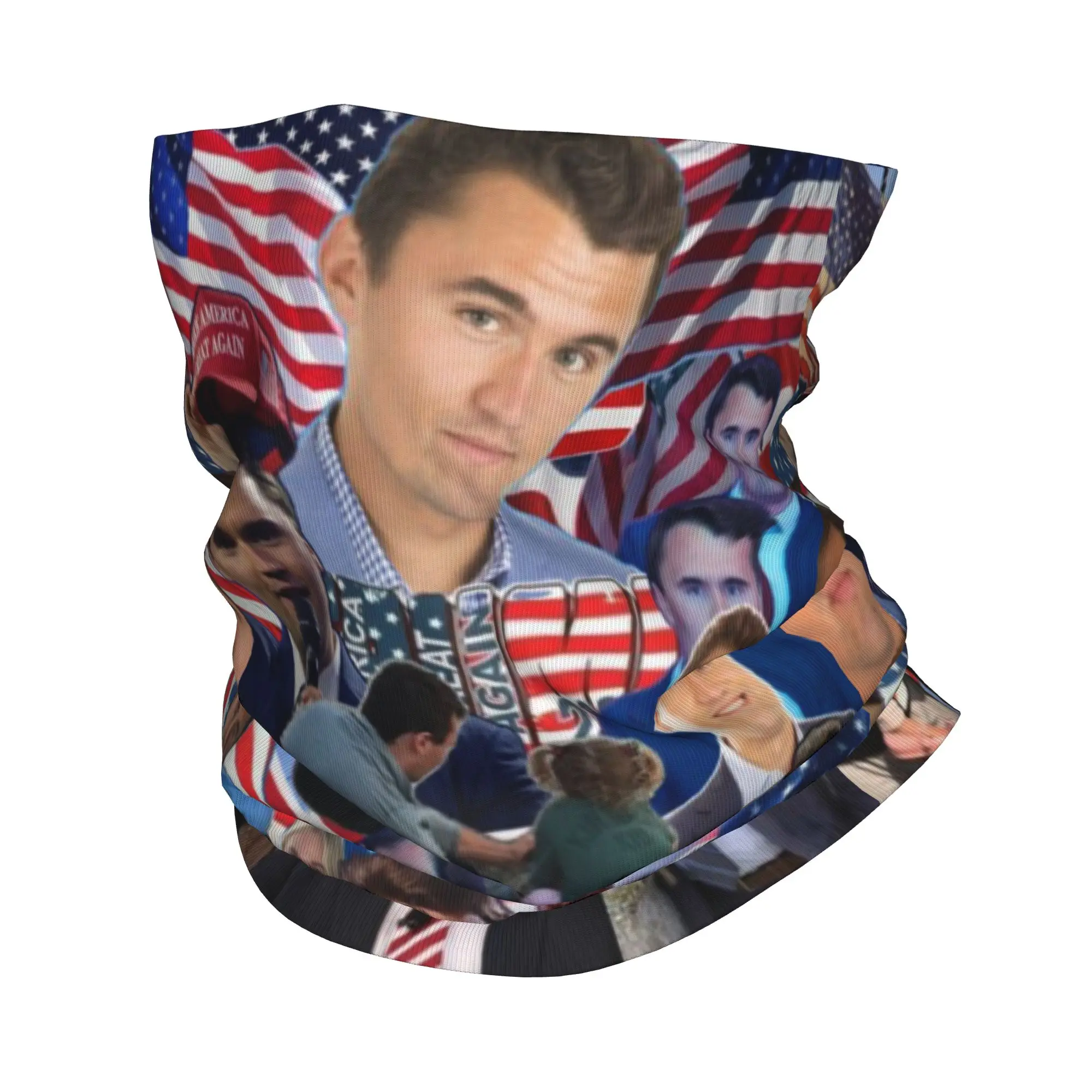 

Charlie Kirk Bandana Merch Neck Gaiter Printed Mask Scarf Multifunctional Headband For Outdoor Sports Washable