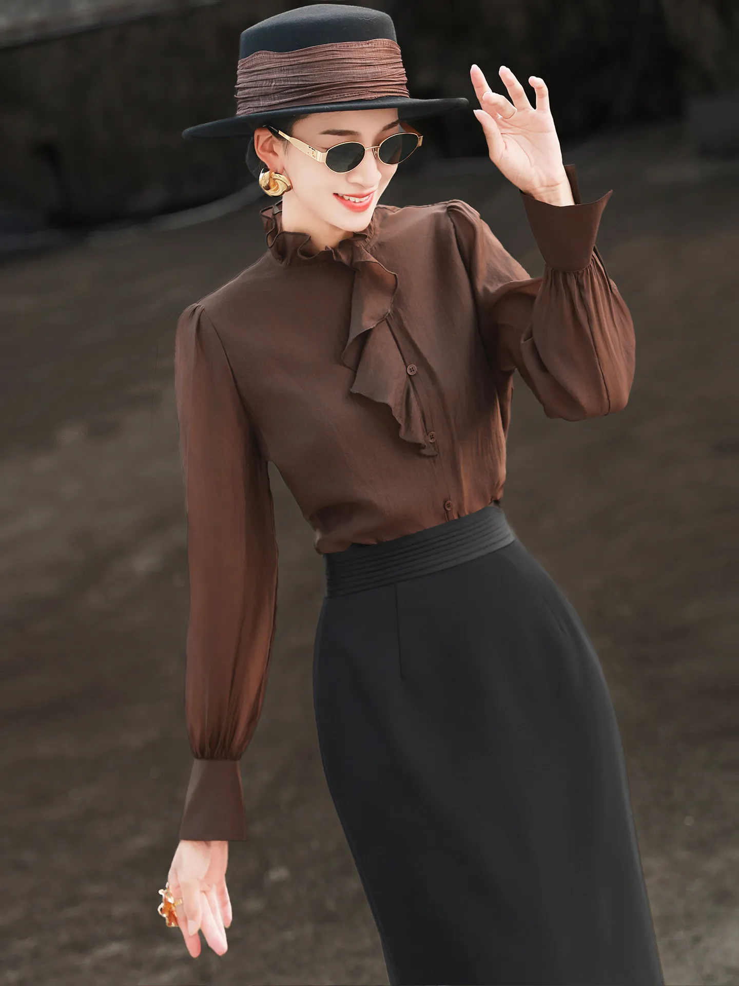 brown