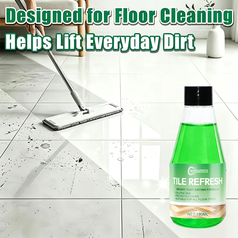 New Powerful cleaning concentrate, effectively removes tile scale and floor stains, restores luster, gentle formula, safe for al
