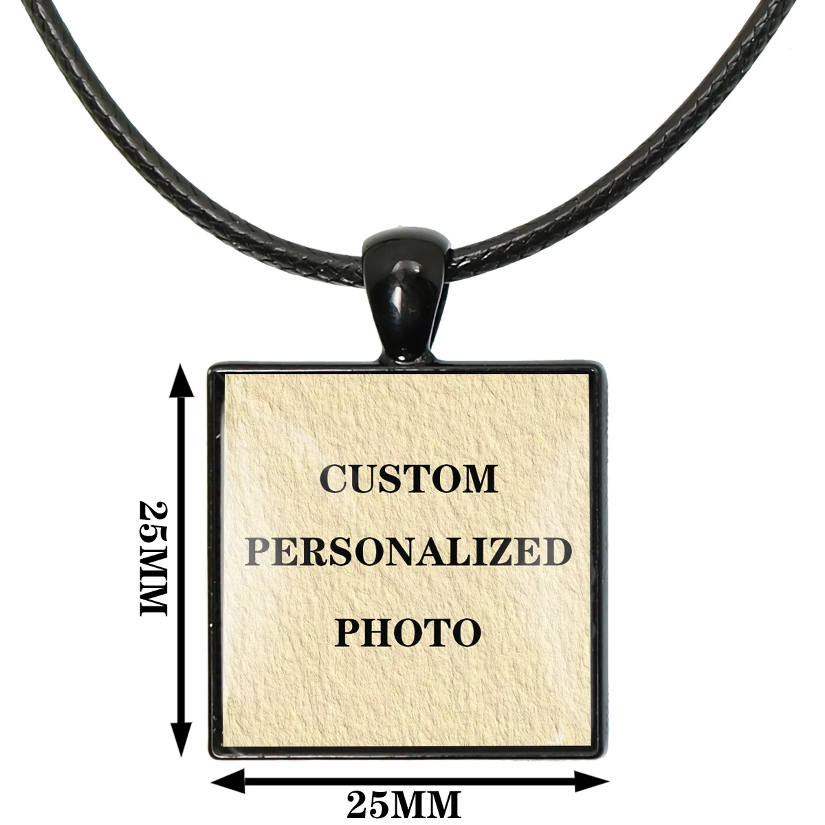 Custom Photo Personalized Mother Father Baby Family Photo 25mm  Necklace Pendant Souvenir For Your Beloved Family Member view 3