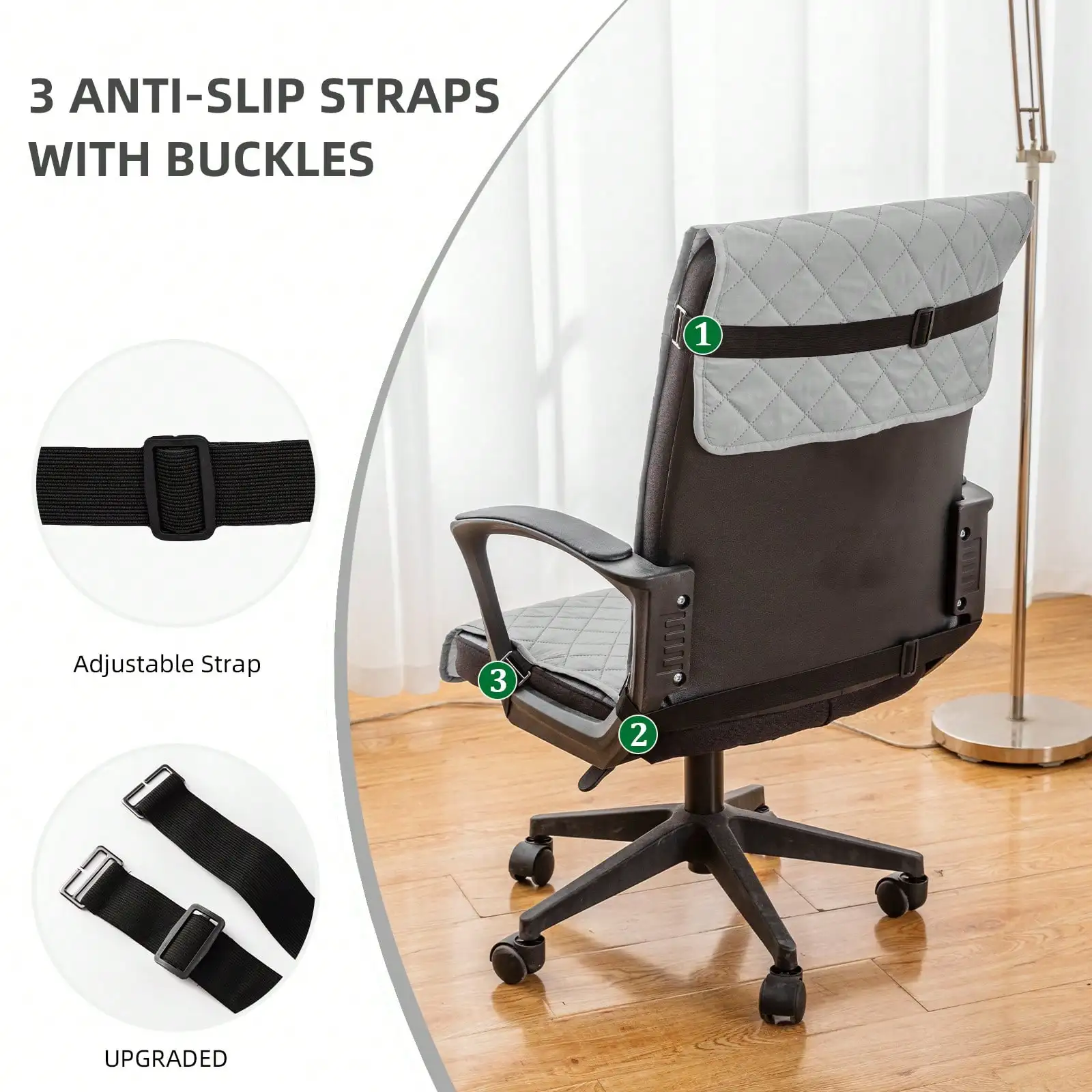 1pc Waterproof,Oil-Proof And Dust-Proof Chair Covers For Office Chairs,All-Season Universal Diamond-Grid Chair Cushions