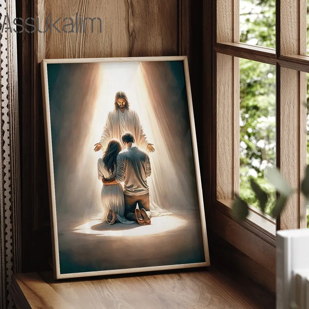 الحديثة المسيحية جدار الفن يسوع عيد الفصح قماش لوحات المؤمنين الصلاة اللوحة المشارك غرفة المعيشة ديكور غرفة نوم لا الإطار