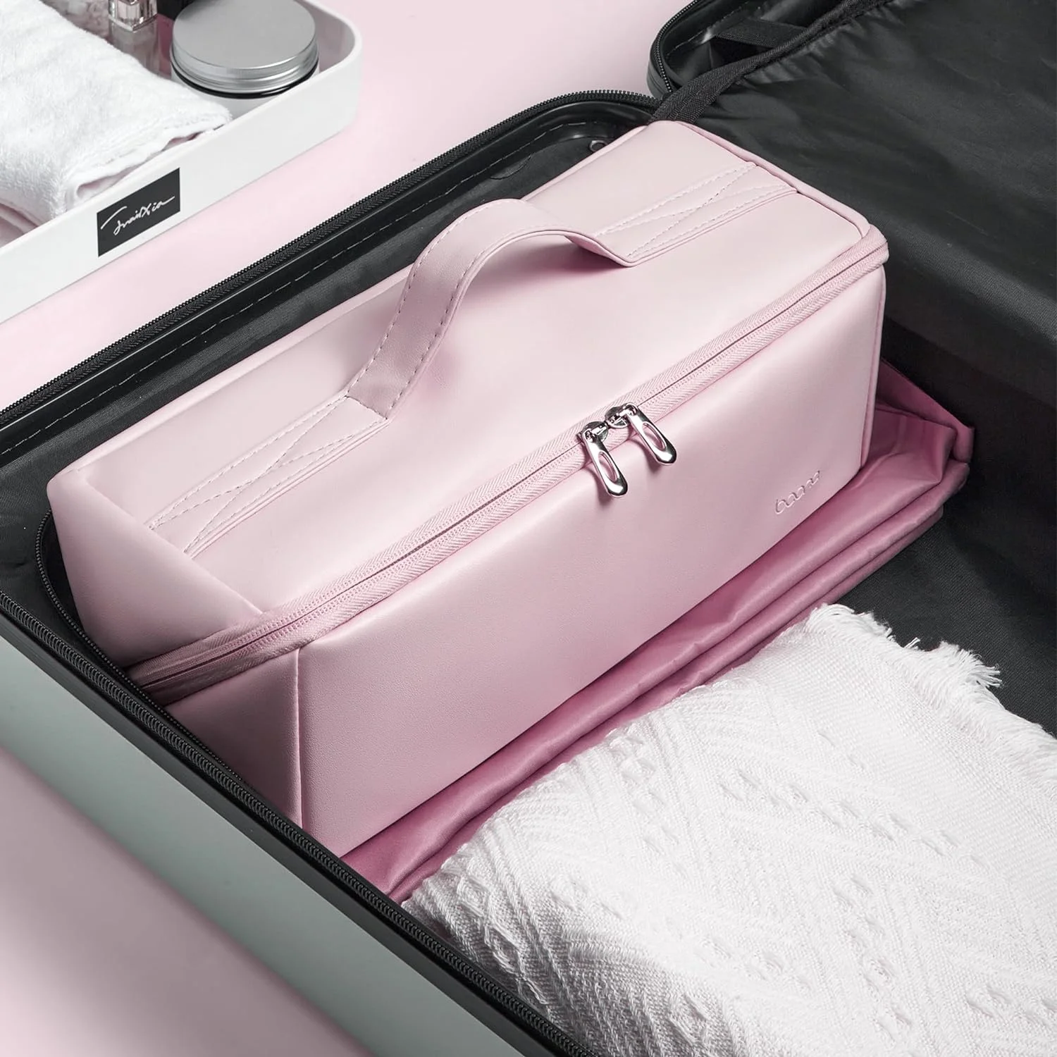 Custodia da viaggio per Dyson Airwrap Styler, borsa da viaggio con ampia apertura compatibile per Shark Flexstyle Air Styling