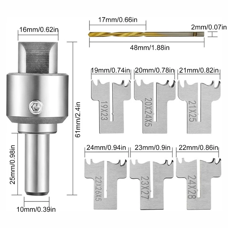 Craftsmanship Enhancement Steel Router Bit Set Fit for Wood Rings And Bead Making DIYer Jewelry And Beadwork Enthusiasts