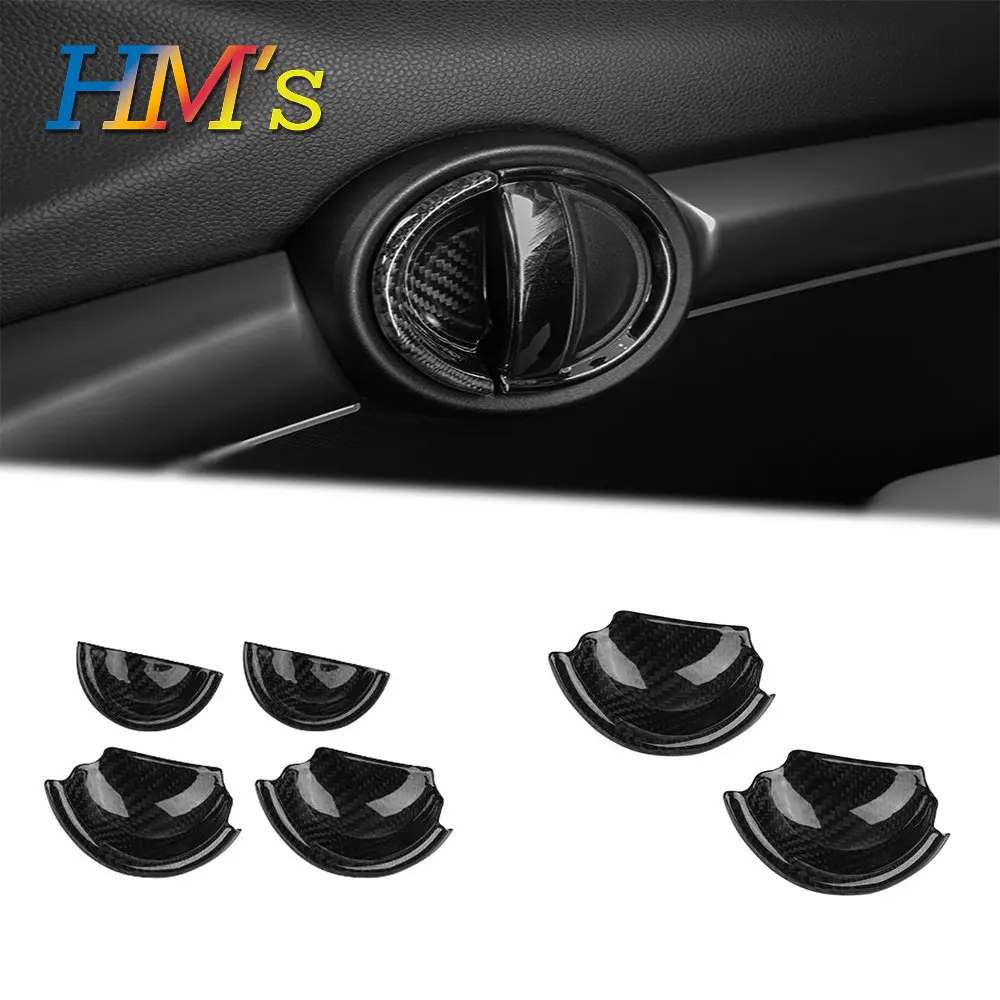 

For MINI Cooper F57 F56 F55 F54 F60 Clubman Countryman Car Styling Real Carbon Fiber Accessories Interior Door Handle Cover Case