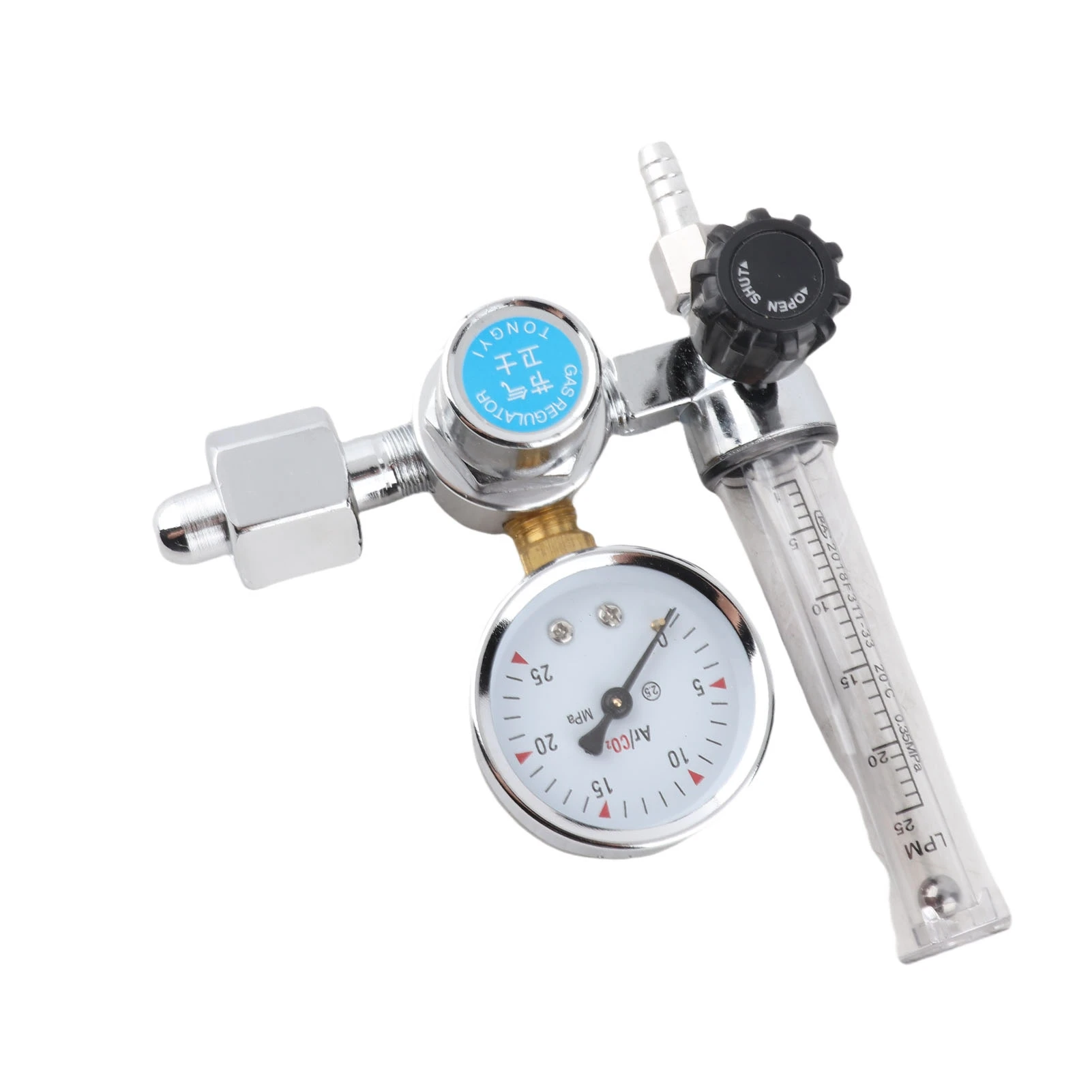 Argon CO2 Mig Tig Flow Meter Regulator Pressure Gauge Welder Parts Argon CO2 Flow Meter Regulator Welding Regulator Replacement