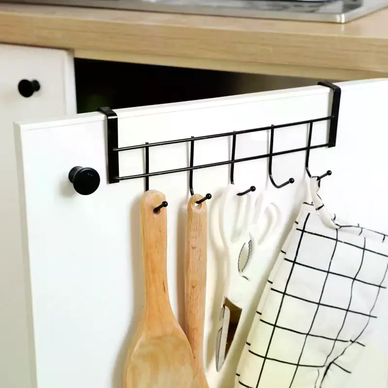 No Drill Over Door Hooks Heavy Duty Space Saving Wall Hanger Organizer for Coat Cap Scarf Bag Home Office Ideal Gift Use view 2