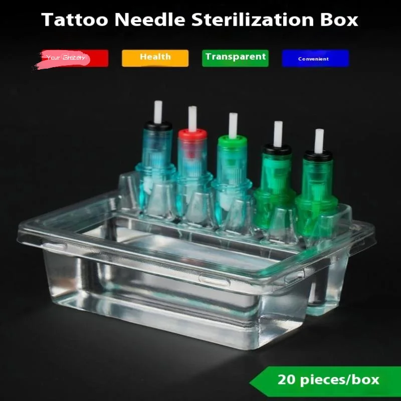 

20 шт., подставки для игл для татуировки, водостойкий держатель для картриджей с чернилами, двухслойная одноразовая чашка для мытья, чистая стойка для татуировщиков