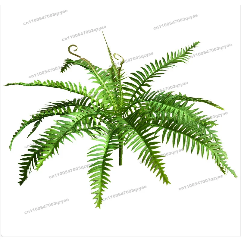 10pcs Simulated Persian Fern Bundle Store Decoration Landscaping Anchovy Simulated Flower Green Leaf Flower