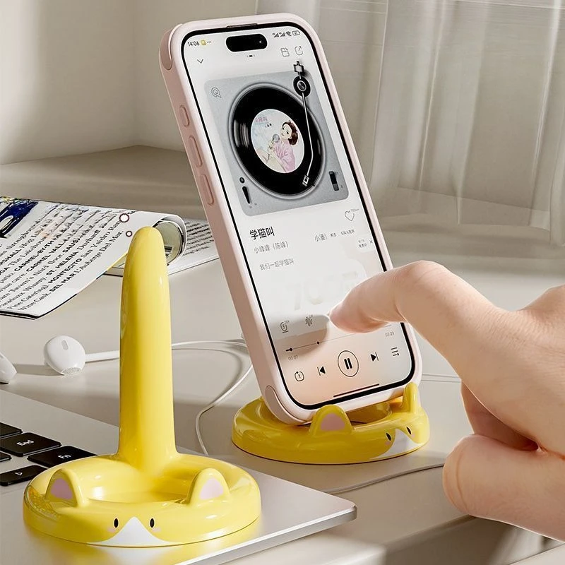 

Настольная подставка для планшета и телефона: портативная, многофункциональная, универсальная, мультяшная, простая и милая, с мультяшным дизайном, подставка-держатель для телефона