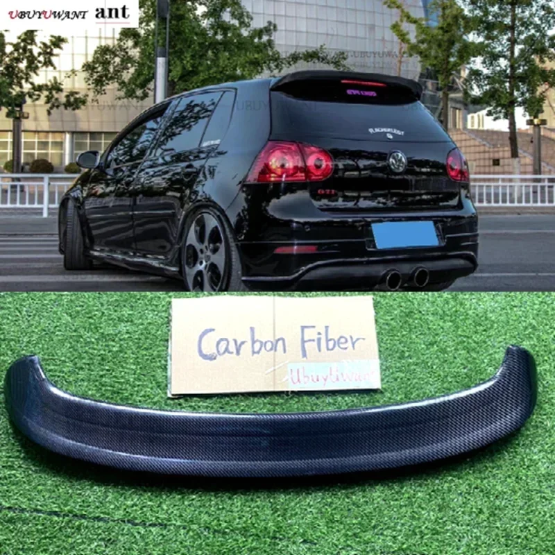 For Volkswagen Polo 5 Polo MK5 6R 6C GTI 2009-2017 Roof Spoiler Wing Extentions Flaps Rear Wing Car Styling Kits