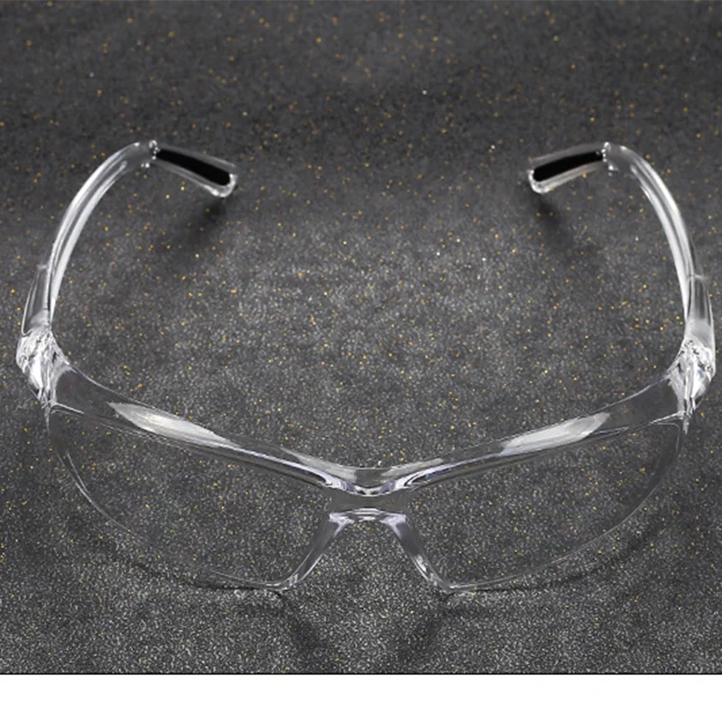 Lunettes de sécurité transparentes anti-éclaboussures, lunettes de protection transparentes, lunettes de travail, anti-UV, lentille coupe-vent, PC, 2 pièces