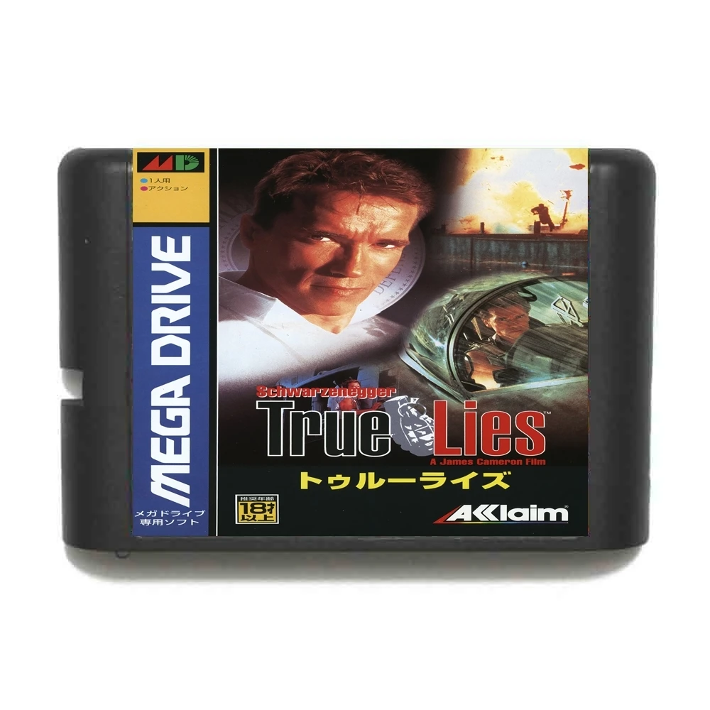 True Lies 16 bit MD Game Card For Sega Mega Drive For Genesis