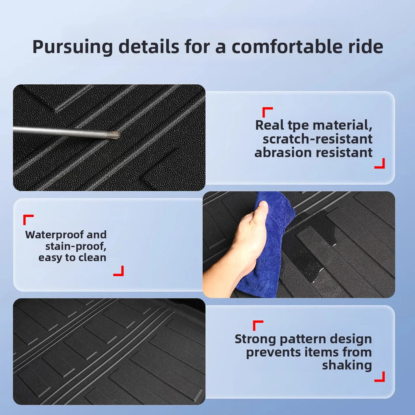 

Cargo Liner For Lexus ES300h 2026 Car Rear Trunk Mats TPE Waterproof Anti-scratch Trunk Luggage Protective Pad Accessories