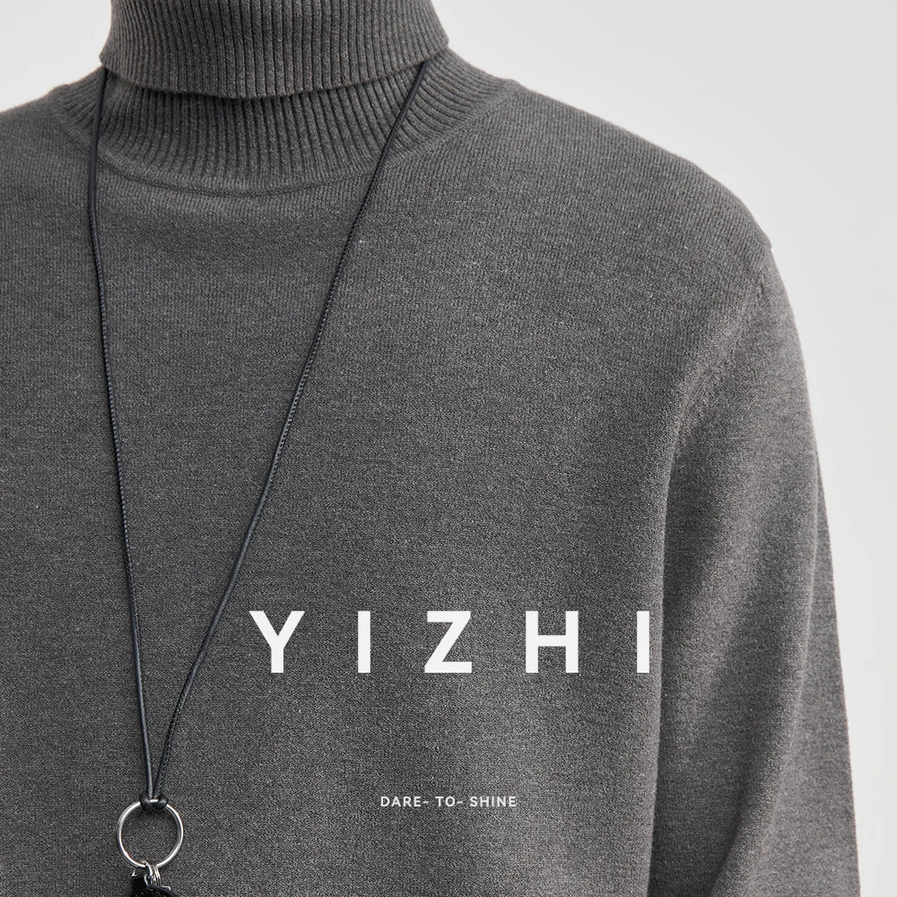 سترة دافئة من الصوف الألماني 10A مضادة للبكتيريا سترة ذات ياقة مدورة 2025 شتوية للرجال موضة فضفاضة متعددة الاستخدامات طبقات قاعدة طبقة بلوفر #5