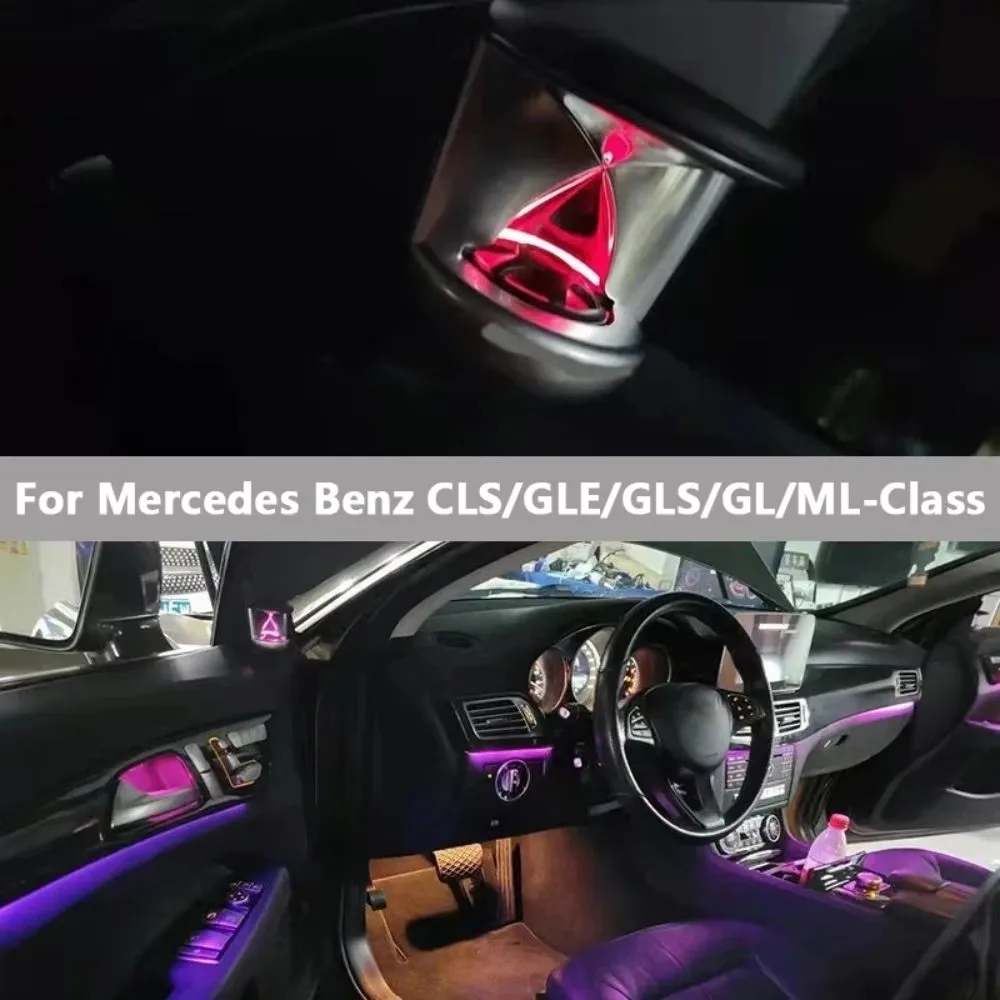 12 Colors A-Pillar Hourglass Tweeter LED Light Kit for Mercedes Benz GLE/GLS/GL/ML-Class W166 New Condition