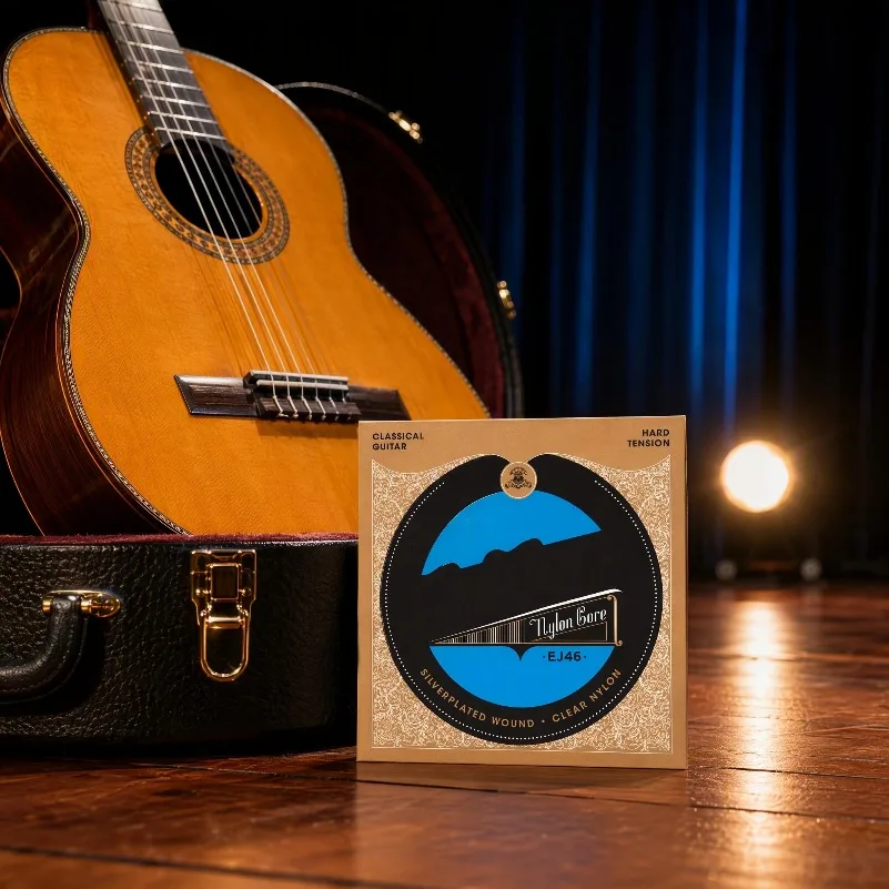 3PCSEJ46 standard tension classical guitar string, suitable for beginners and professionals, nylon core with coating