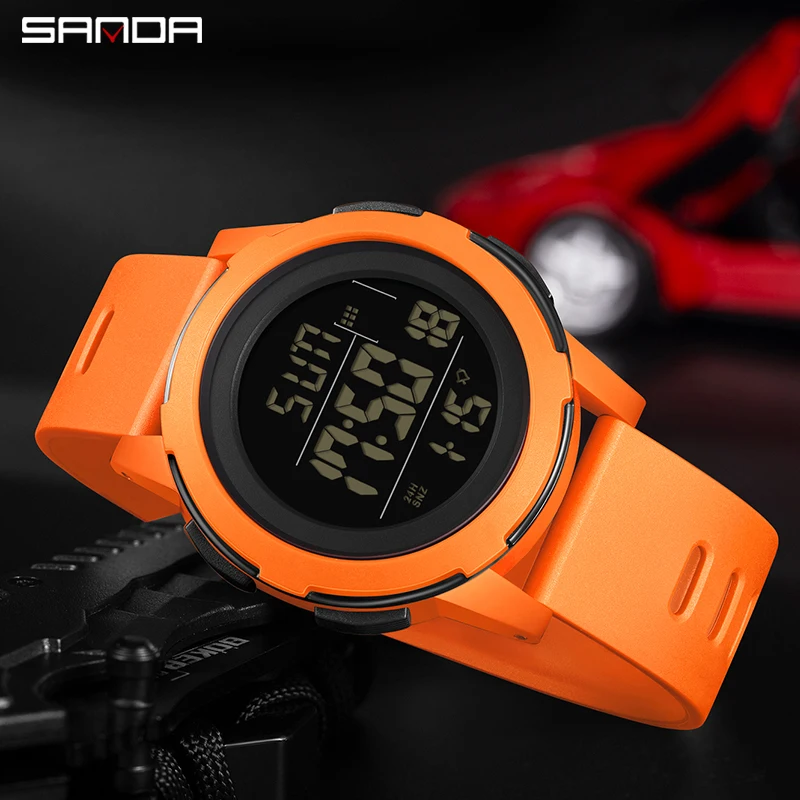 Sanda Top Brand Led Digital Men Watch Military Army Sport Wrist Watches Luxury Stopwatch Waterproof Male Electronic Gift 2188