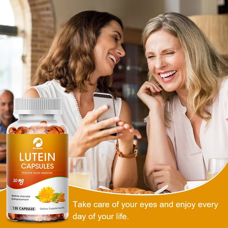 Lutein Capsules 20mg Zeaxanthin Capsules for Aging Oxidative Relieving Eye Fatigue and Dryness Vision Care Support