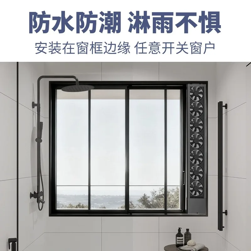 Tool-Free Retractable Window Exhaust Fan Punch-Free No Drill Powerful Quiet Ventilation Extractor For Household Kitchen Oil Fume