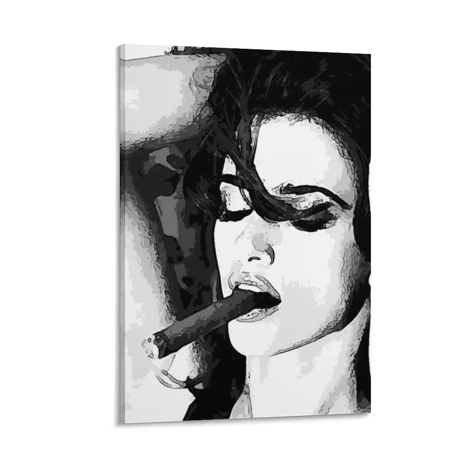 

Penélope Cruz Black & White Portrait Canvas Painting room decors aesthetic Decoration wall decoration paintings