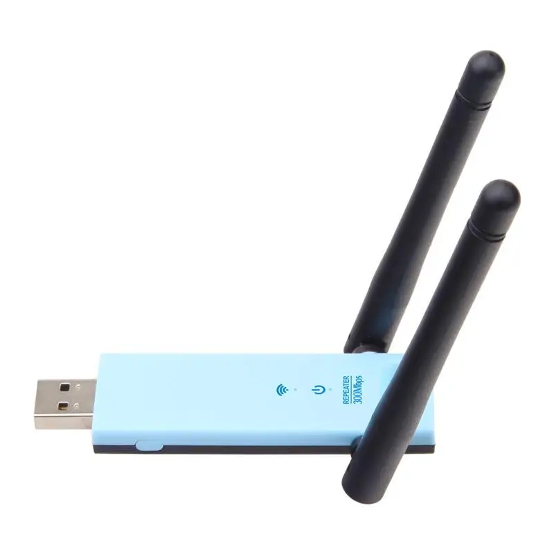 USB WiFi Extender Booster Portable Wireless Repeater 2.4G 300Mbps Wide Coverage Plug and Play