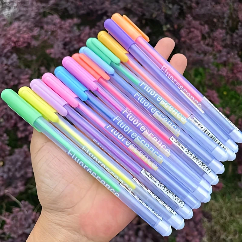 12/6 Uds. Bolígrafos de Gel de colores Pastel, marcadores de colores fluorescentes para dibujar/dibujo/escritar, artistas y suministros de oficina