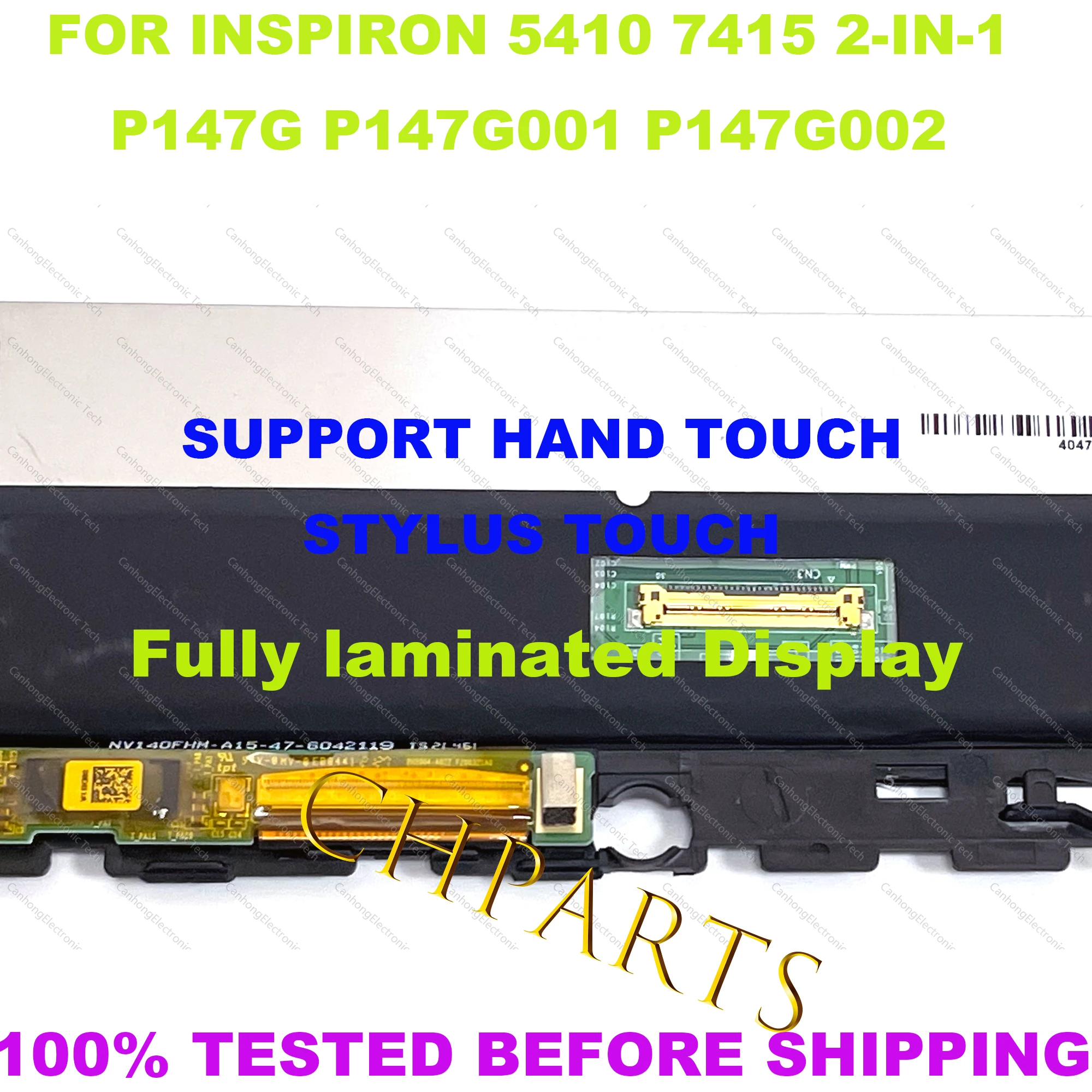 Imagem -04 - Lcd Touch Screen para Dell Painel de Montagem Display para Dell Inspiron 5410 7415 em P147g P147g001 P147g002 Substituição do Portátil Zb8217