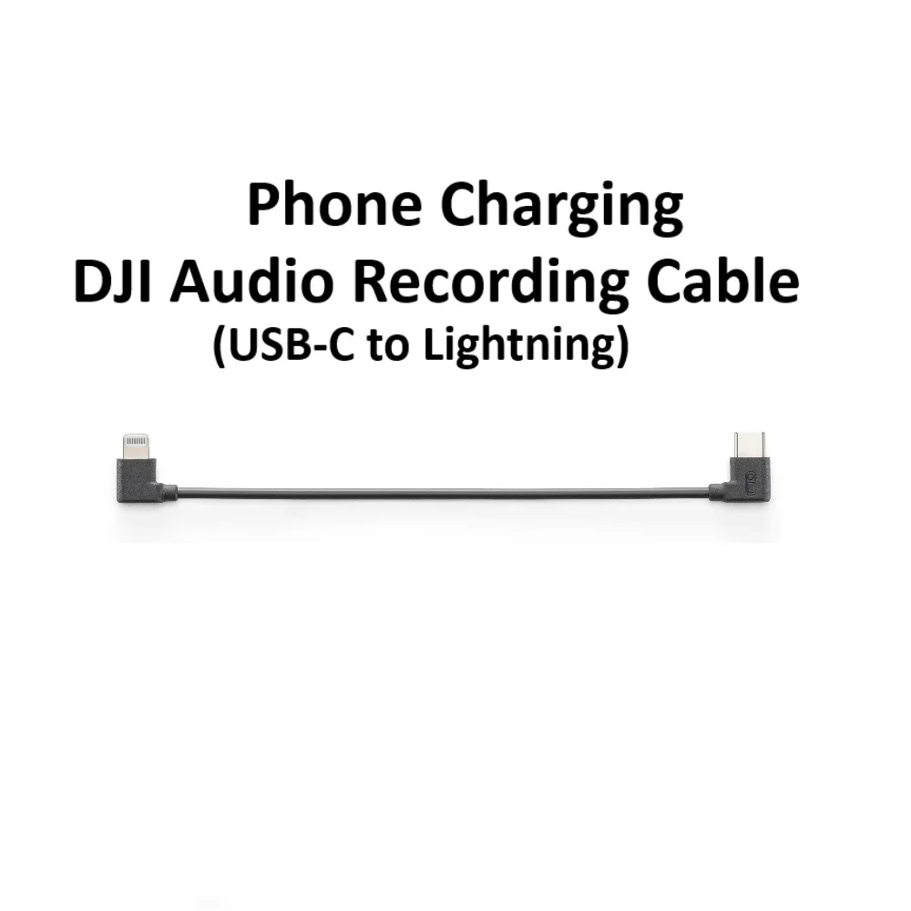 DJI Cable Phone Charging/Audio Recording Cable (USB-C to Lightning) for Osmo Mobile 7P Osmo Mobile 7