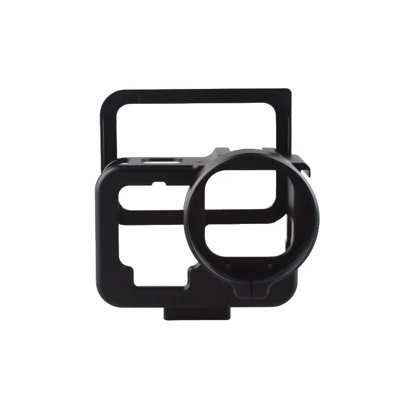 Aluminum Alloy Camera Housing Frame for GoPro Hero 9/10/11/12/13, Protective Case for Side-Shooting Telescope Adapter Mount