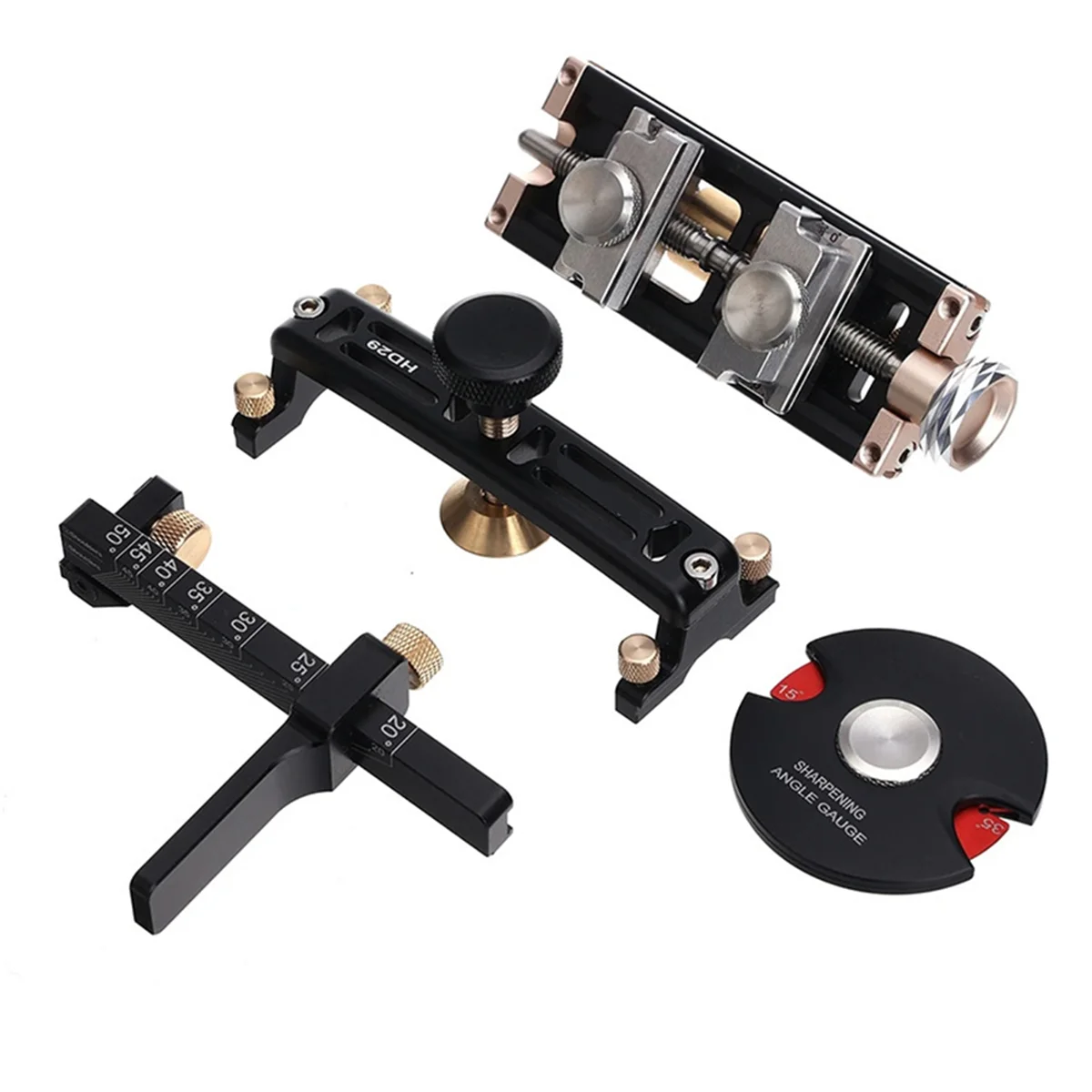 ABNJ 4 قطعة/المجموعة (D1-D3-D4-D5) HD29 دليل شحذ النجارة شحذ الرقصة للأزاميل وشفرات المسوي