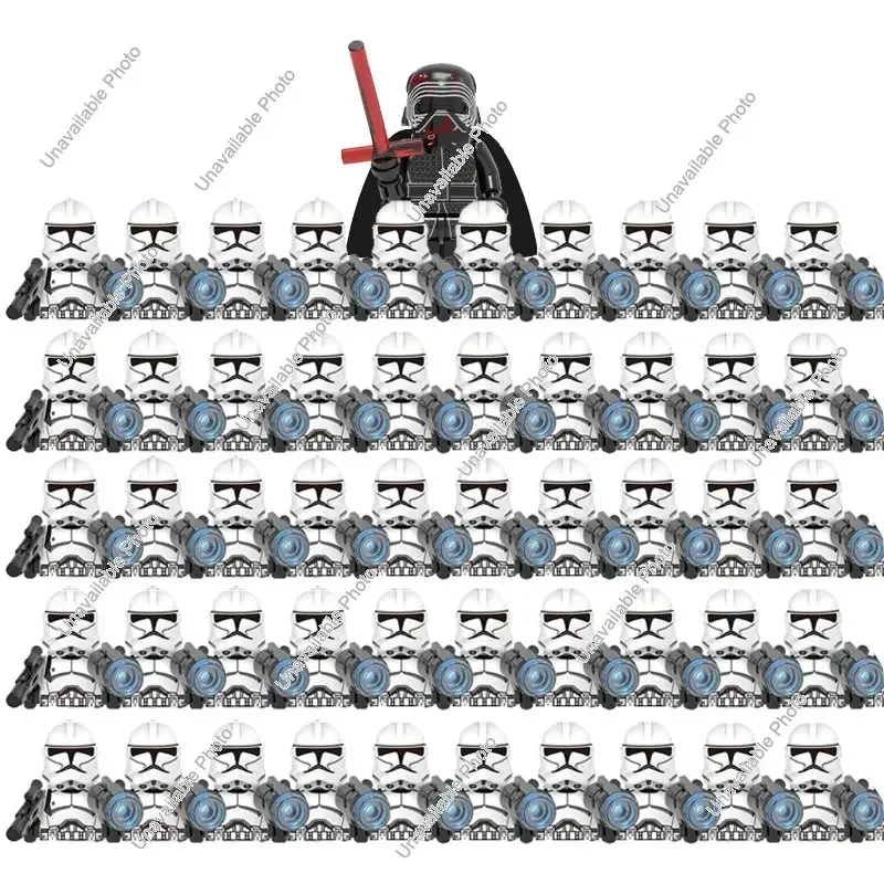 

HEROCROSS Building Blocks White Clone Soldiers X634 Brick Figure Figurines Wolf Pack Clone Trooper 212th Attack Battalion Troope