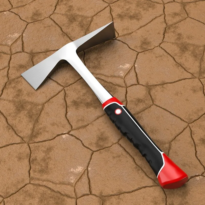 ABGR-Masonry Hammer& Shock Reduction Handle, Geologist Rock Pick With Pointed Tip, Heavy Duty Masonry Tool For Bricklayer Mason view 2