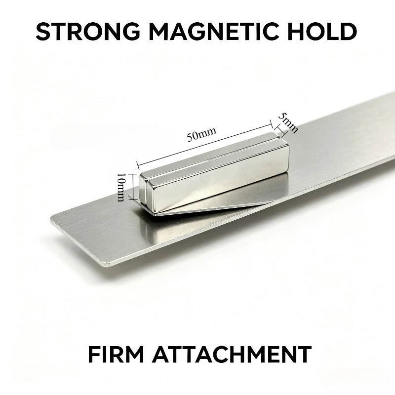 N35 NdFeB Rare Earth Magnet 50x10x5mm Permanent Rectangular Big Block Neodymium Magnet for Handcraft Mechanical Processing