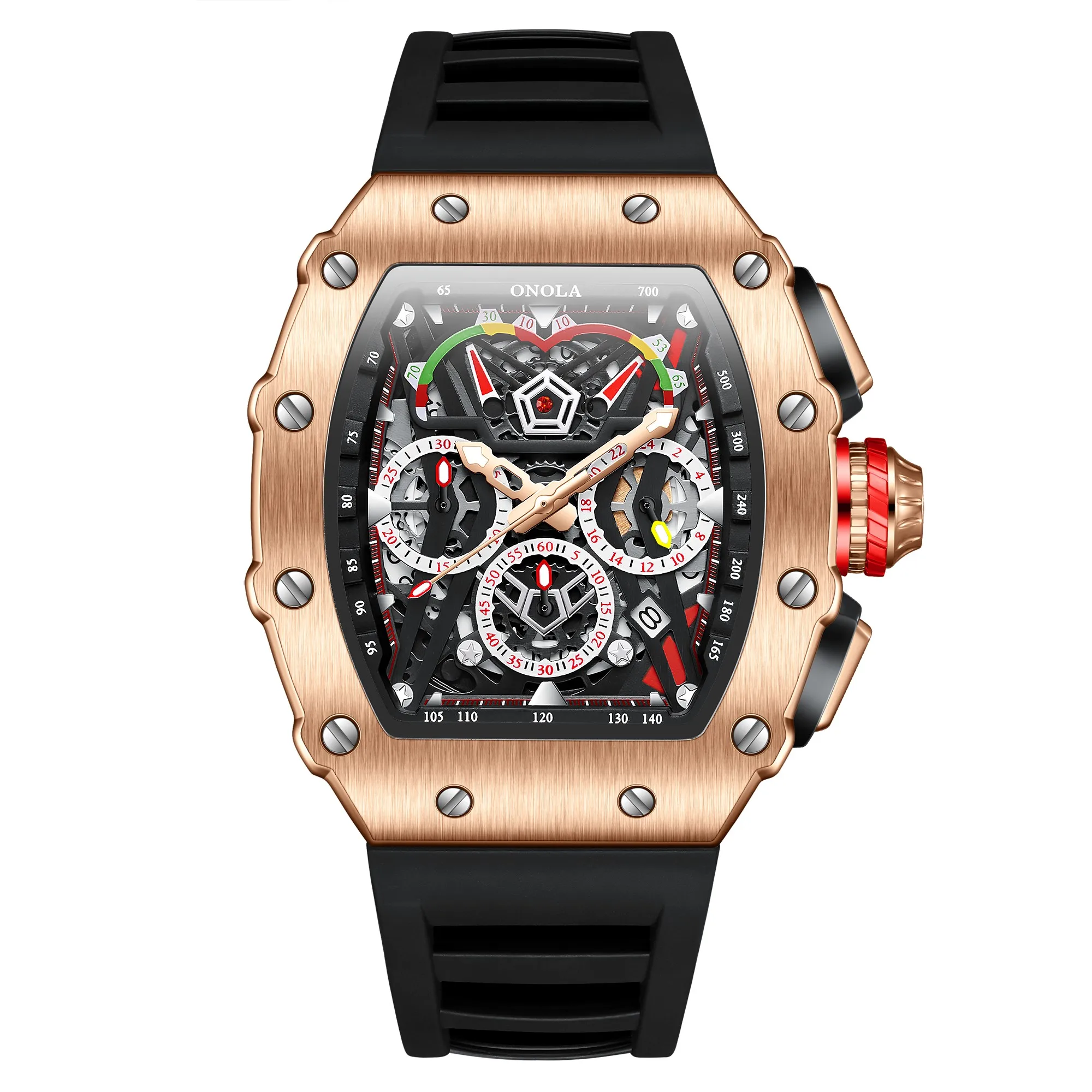 

ONOLA Classic Luxury Watch For Men Fashion Leisure Business Chronograph Calendar Sports Waterproof Mechanic Watches