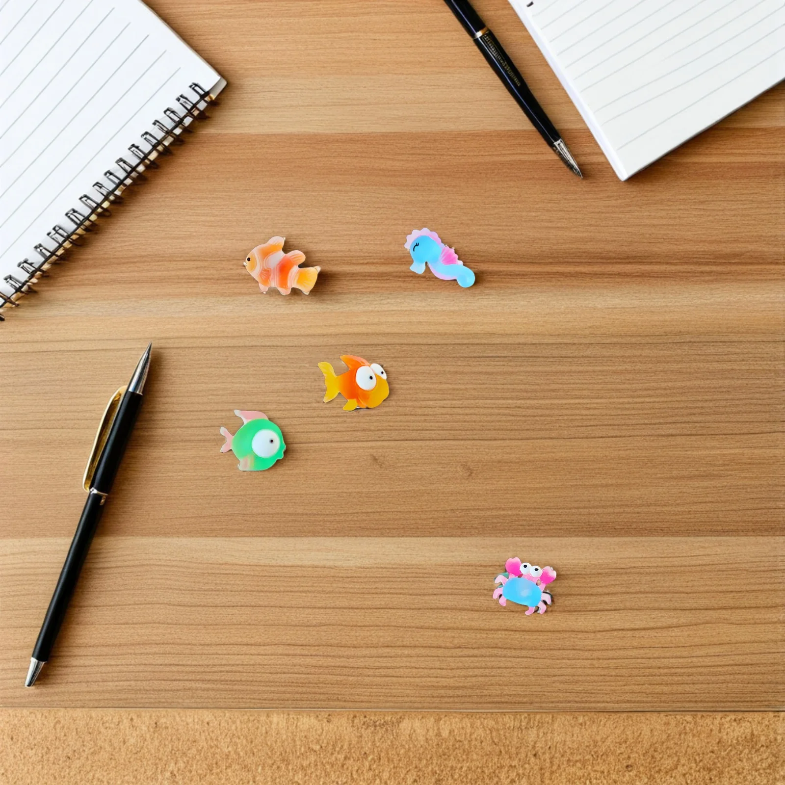 

30Pcs Resin Cute Ocean Animal Thumbtacks Decorative Push Pins Colorful Marine Pushpins for Cork Board Bulletin Photo Hanging