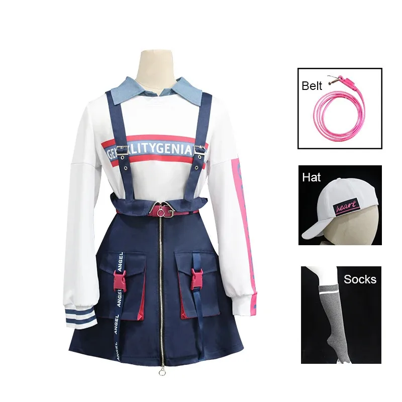 لعبة مشروع Sekai الملونة المرحلة الفذ حية سيئة فرقة Azusawa Kohane تأثيري حلي قبعة شعر مستعار النساء هالوين حفلة موحدة حذاء