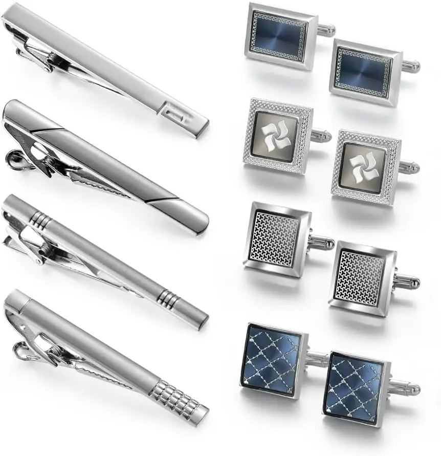 Cufflinks Tie Clip Set Atmospheric Men's Formal French Shirt Accessories Cuff Suit