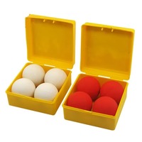 Best One Ball To Four White Red Soft Rubber Multiplying Ball Stage Magic Tricks Magician Props Magic Toys Professional Magician