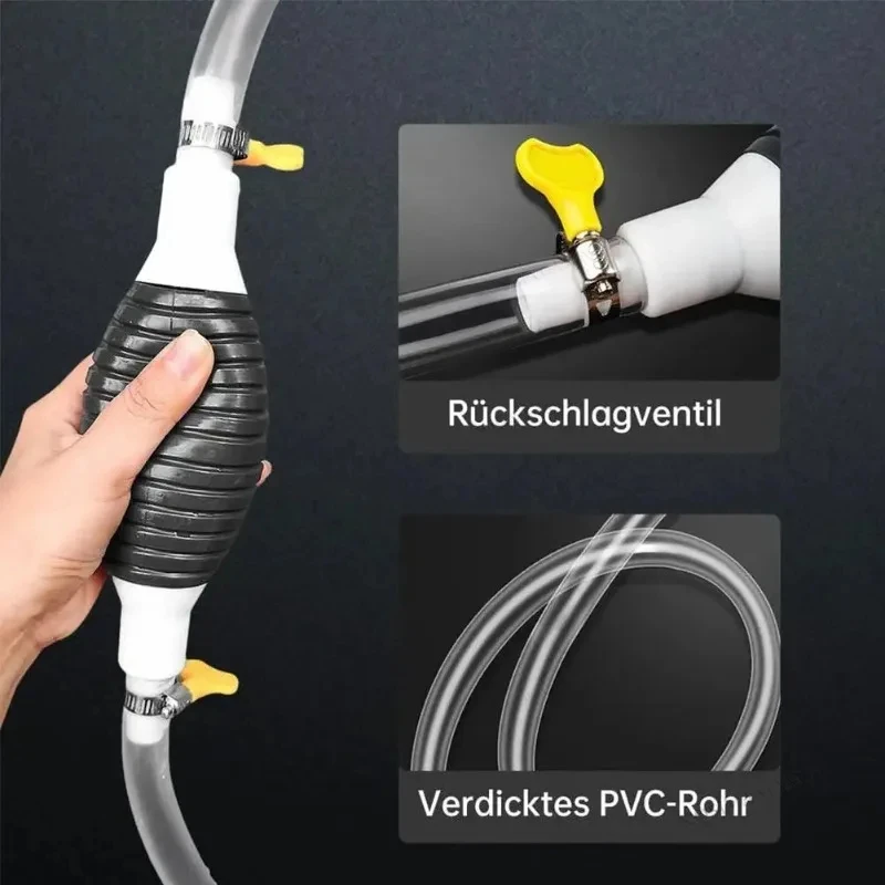 Universal Car Fuel Pump 1/2/3m Hand Gas Oil Pump Manual Suction Pipe Pumping For Boat Liquid Petrol Pump Transfer Pump Kit view 4