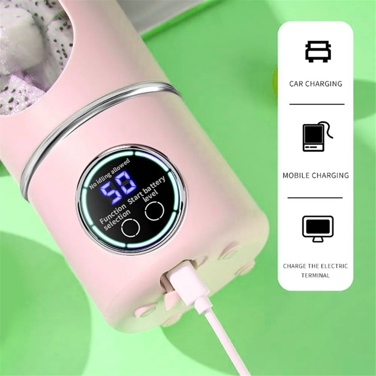 2025+ 700ml Portable Blender Powerful Cordless Mini Smoothie Blender with 12 Blade for Protein Shakes Fruit