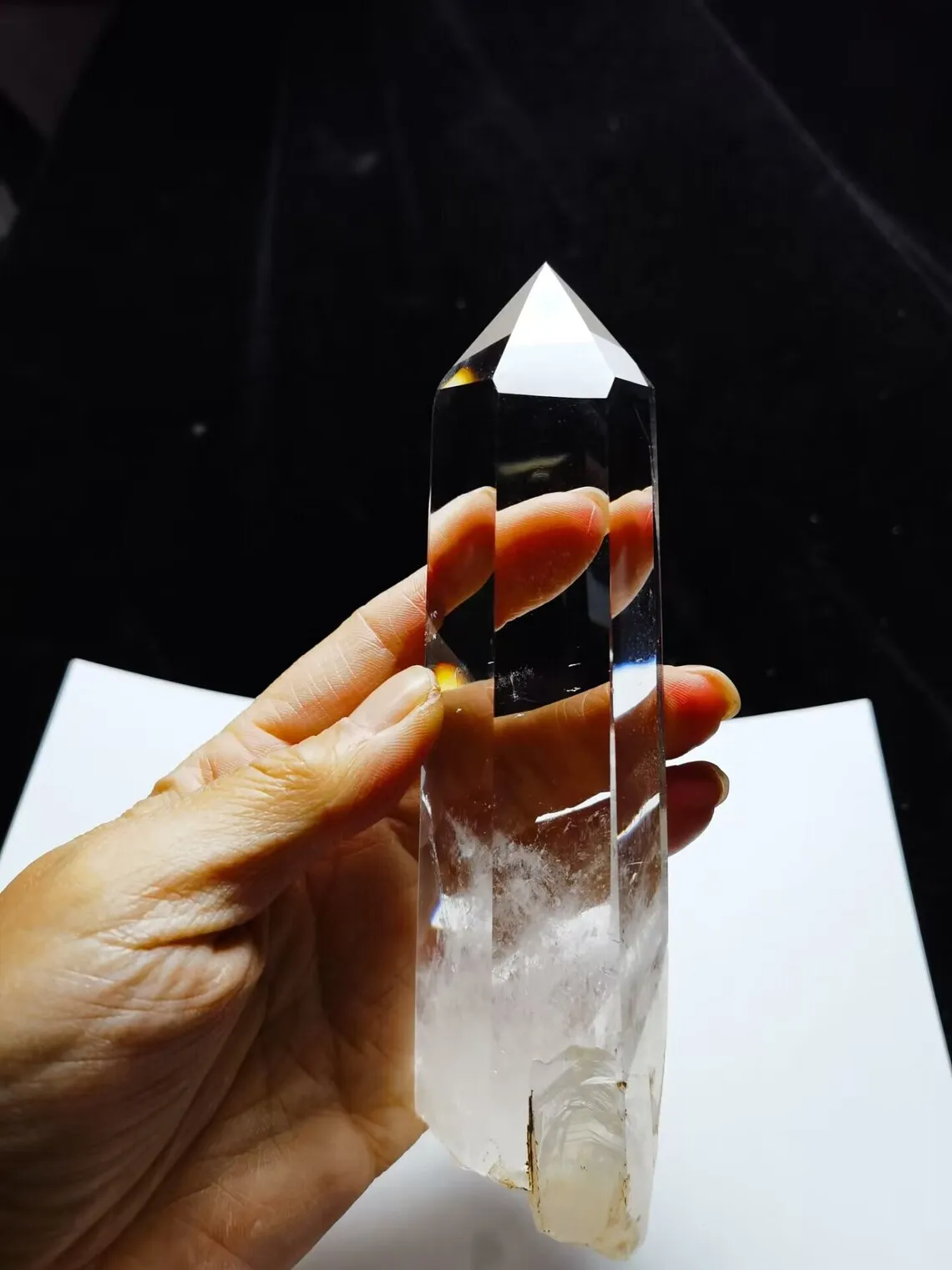 Natural Himalaya Clear Quartz Crystal Point Meditation Reiki Healing Lemurian Stick Ornaments Home Decor Gift