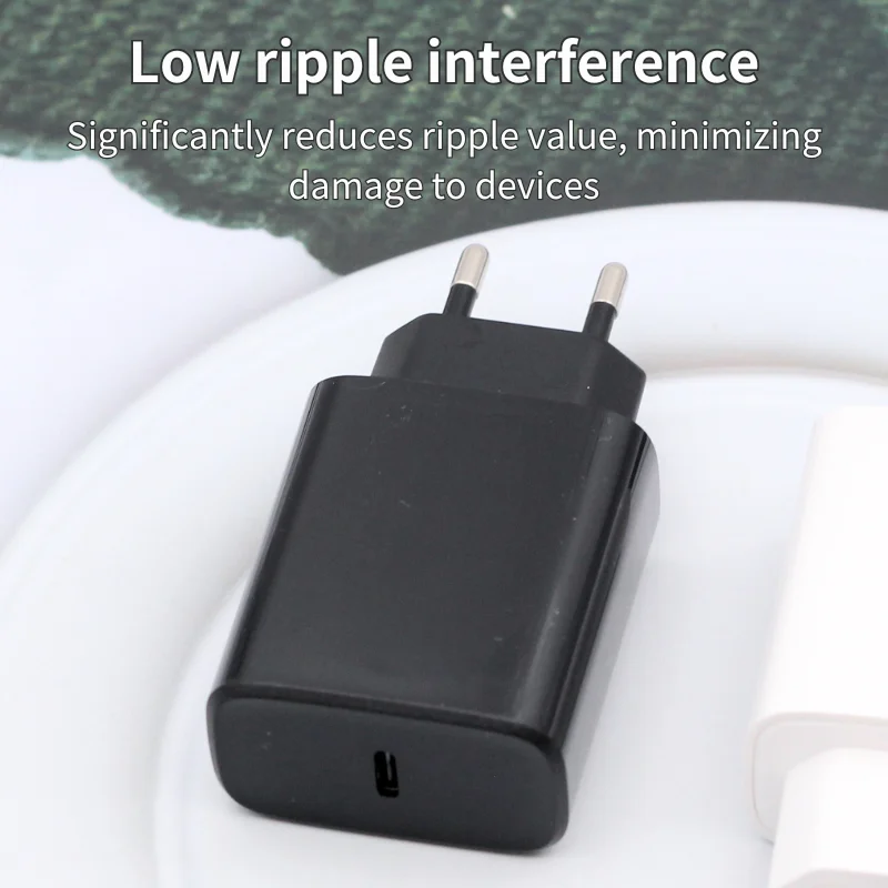 شاحن سريع PD20W شاحن سفر قياسي للاتحاد الأوروبي لأوروبا يدعم فرنسا وهولندا الدنمارك اليونان من النوع c متعدد الوظائف