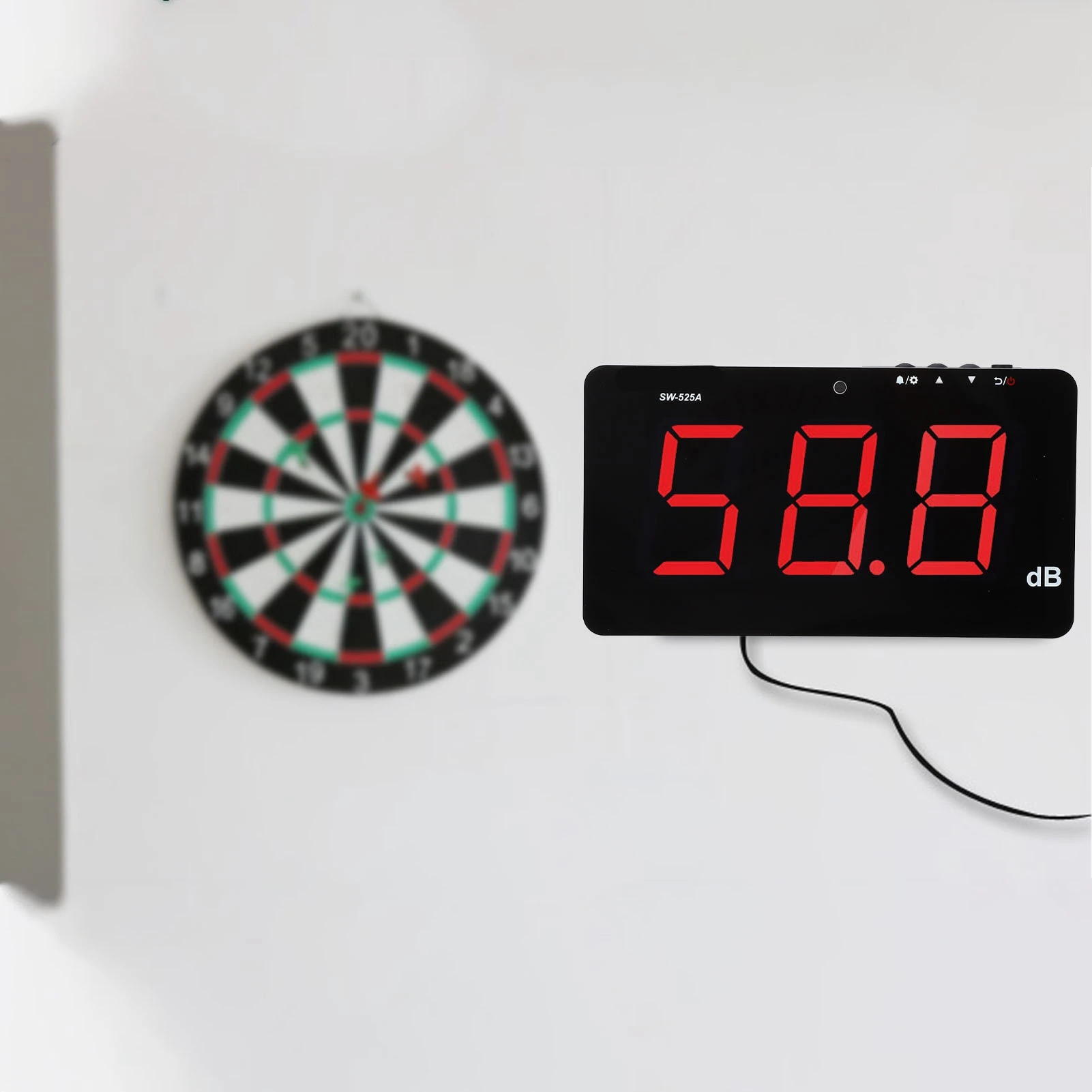 

Sound Meter Wall Mounted Decibel Meter 9.6in LCD Display Screen 30‑130dB Sound Level Meter for Office Wall Mounted Noise Meter