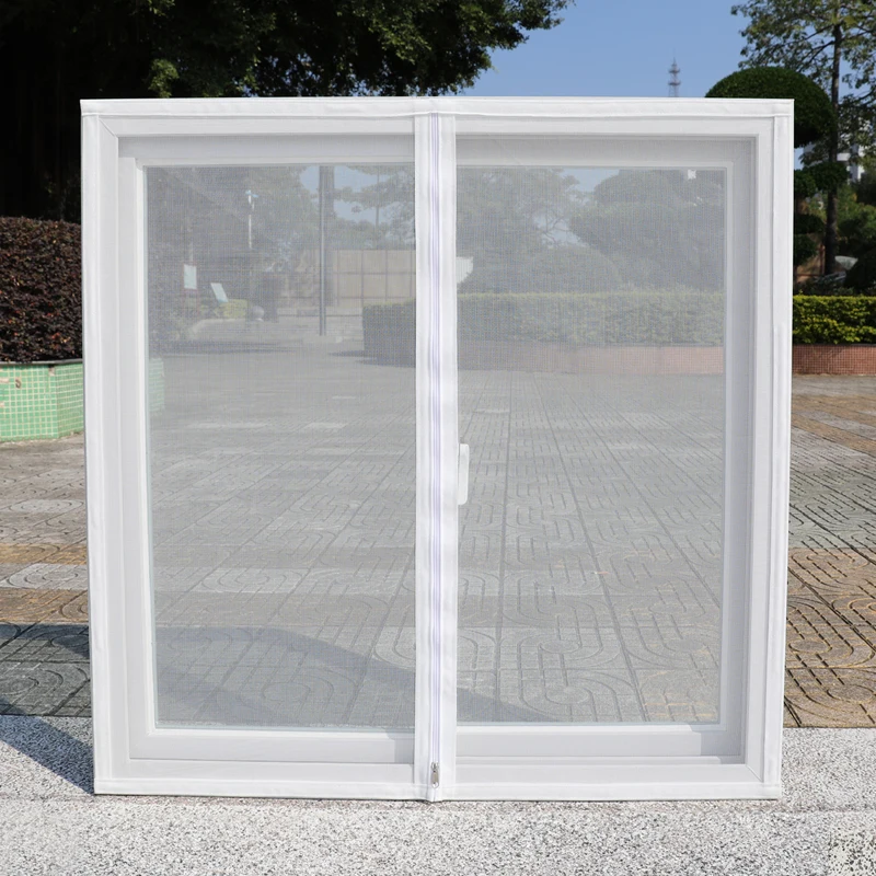 1 Zipper Window Screen, Self-Adhesive Mosquito-Proof Design, Breathable & Insect-Resistant, Fits Different Windows