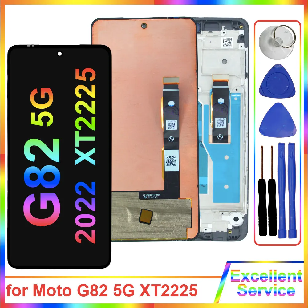 

Tested New LCD for Motorola Moto G82 5G XT2225 LCD Display Touch Screen Digiziter Replacement for Moto G82 XT2225-1 LCD Display