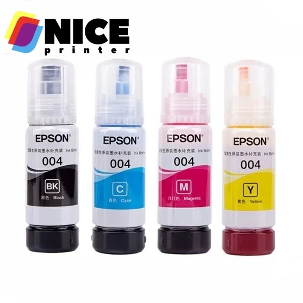 004 CMYK Refill Ink for Epson L1119 L3108 L3115 L3151 L3118 L3119 L3156 L3158 L1118 L3153 L4158 L4168 70ML/Bottle Free Shipping