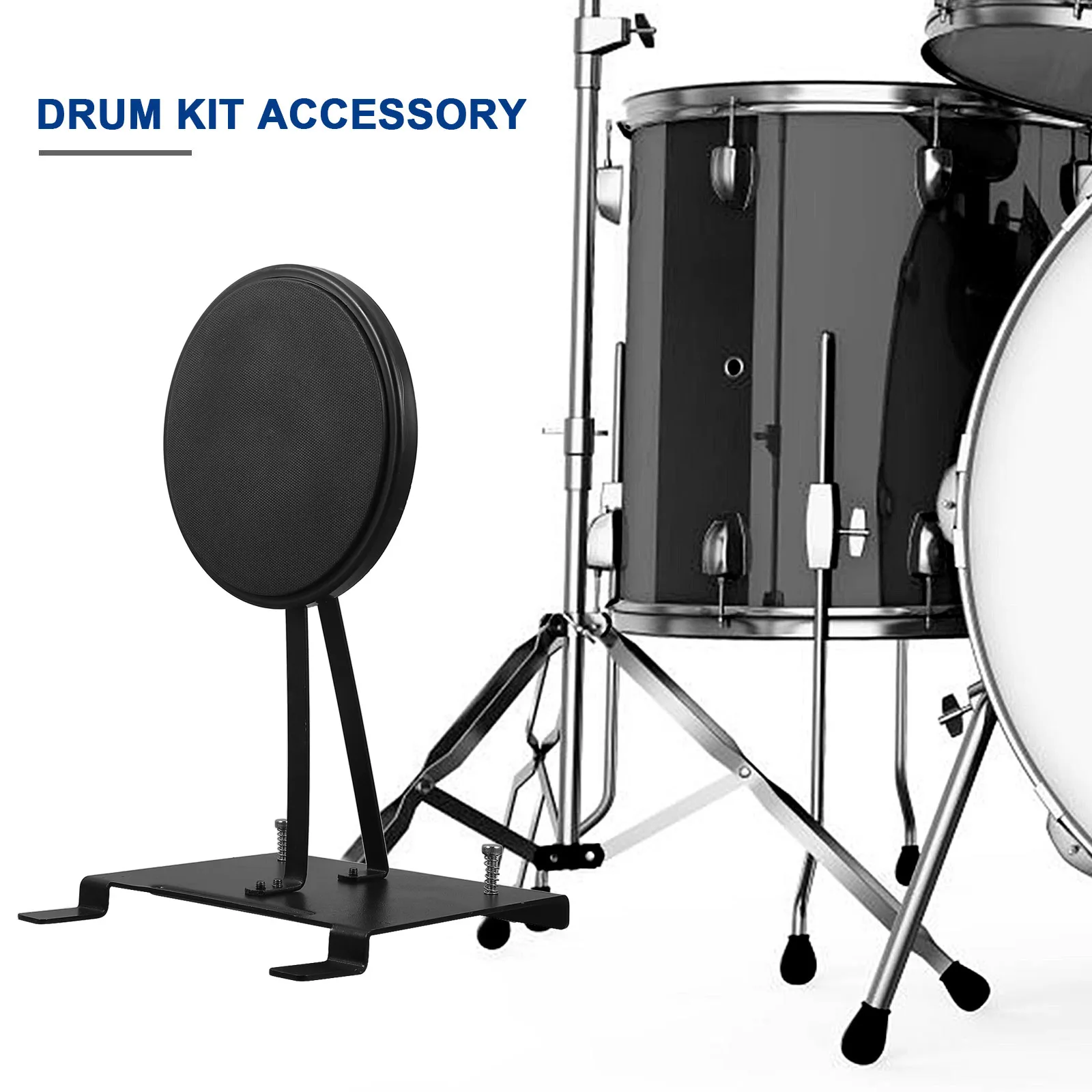 Double Kick Pedal Kick Drum  Pad Supporting Pedal Bass Drum Pad Replacement Percussion Instruments Accessories for Training